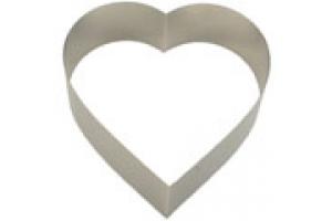 HERZ D. 24 H. 7 cm Edelstahl